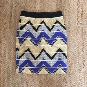 Size 0 Trina Turk skirt, geometric print